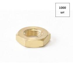 Гайка низкая М 4 DIN 439 латунная 1000шт FORTLUFT sts019247