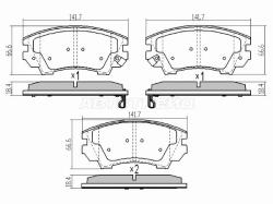 Колодки тормозные (Спереди) Opel Astra 09-15 / Insignia 08-13 / Zafira 11-16