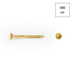 Саморез для дер.констр. 4х40 ж.ц. потай. Torx 20 500шт FORTLUFT sts030461