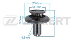 Клипса крепёжная Subaru (миним. кол-во заказа 10 шт) be-3612