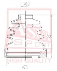 Шрус внутренний левый 21x40x23 FORD FIESTA 01-08/FUSION 01-12 1 4MT+MMT/1 6MT fdil-fusb