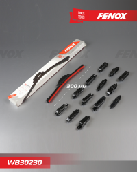 WB30230 Щётка с/о 300мм 12"" Бескаркасная. Крепление: 14 в 1