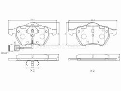 Колодки тормозные (Спереди) Audi A6 94-97 / 100 91-95 / S6 94-97