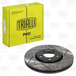 Диск торм. для а/м VW Polo Sedan (RUS) (10-) ZC перед. d=288 перф., слотир. (DF 2037s) PRO