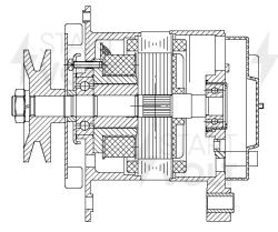 Генератор для с/т МТЗ-1221/КСК-150/ТО-28 с дв. Д-245.5/245.7/260 72A (LG 0687)