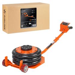 Домкрат пневматический 3т 150-400мм, подкатной, 3 секции, длин. ручка (ABJF04)