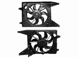 Диффузор радиатора в сборе RENAULT LOGAN 1.6  08- с кондиционером