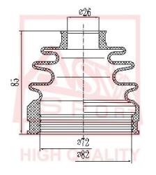 Шрус внутренний правый 35x42x29 (oem-исполнение) HONDA PILOT 2010- hnir-yd2