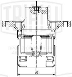Суппорт торм. для а/м Kia Sportage III (10-)/Hyundai ix35 (10-) зад. лев. d=34мм (CF 200901)