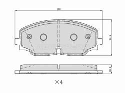 Колодки тормозные (Спереди) Volkswagen Teramont 17-