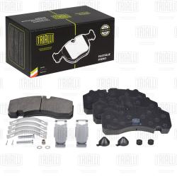 Колодки торм. для прицепов BPW (WVA № 29307) диск. (с монтажным комплектом) (PFT 29175)