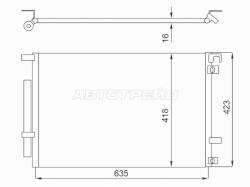 Радиатор кондиционера Ford Mustang 14-23
