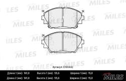 E100442 Колодки тормозные MAZDA 3 13- передние SemiMetallic