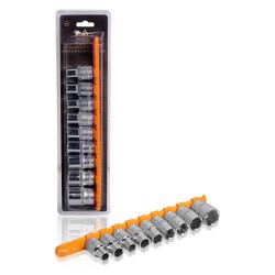 AIRLINE AT-9-32 Набор головок торцевых 1/2" DR шестигранных 9пр. (10,11,12,13,14,15,17,19,22мм)