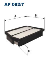 Фильтр воздушный CHEVROLET REZZO 00- AP 082/7