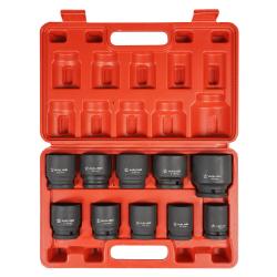 Набор головок ударных 3/4"DR L=56мм, 10пр. (24-46мм) пласт. кейс. (ATAS074)