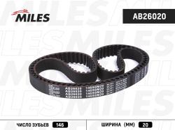AB26020 Ремень ГРМ OPEL 1.6-2.0 91-98 (146X20)