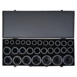 Набор головок ударных 3/4"DR L=90мм, 29пр. (19-65мм) металл.кейс (ATAS420)