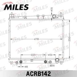 Радиатор TOYOTA YARIS / VITZ 99- паяный acrb142