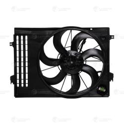 Э/вентилятор охл. для а/м Hyundai Tucson (04-)/KIA Sportage II (04-) 2.7i (с кожухом и резист.) (тип Doowon) (LFK 0881)