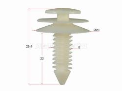 Клипса решетки FORD (1 шт.)