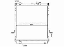 Радиатор Isuzu ELF NPR\NQR 93- / Nissan Atlas F 92-07