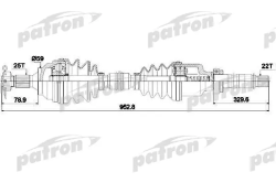 PDS0729 Полуось