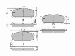 Колодки тормозные (Сзади) Subaru Impreza 92-00 / Legacy 89-03 / Outback 98-03