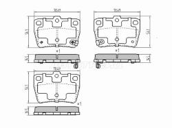 Колодки тормозные (Сзади) Toyota RAV4 (XA10,CA20) 94-05
