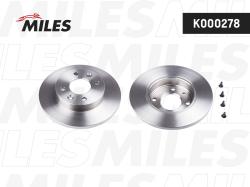 K000278 Диск тормозной RENAULT LOGAN/CLIO/MEGANE/SANDERO передний не вент.D 238мм.