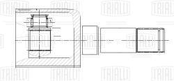 TRIALLI GO 0532 ШРУС внутренний правый для автомобилей Chevrolet Tracker (13-) 1.8i