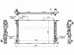 Радиатор Audi A4 08-15 / A5 07-16 / A6 10-18 / A7 10-18 / Porsche Macan 13-21