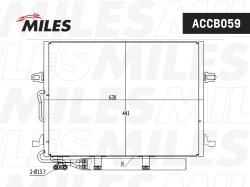 Конденсер MB W211 2.0-63 AMG/2.0-4.2 CDI 02- accb059