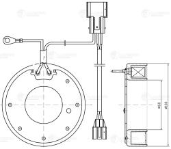 LUZAR LMCC 0805 Катушка электромагнитная компрессора кондиционера для автомобилей Hyundai iX35 (10-)/Kia Sportage III (10-) 2.0i