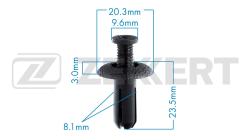 Клипса крепёжная General Motors Honda Mitsubishi Toyota (миним. кол-во заказа 10 шт) be-1772