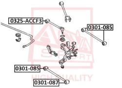Тяга задняя поперечная с шаровой HONDA HONDA ACCORD CF3/CF4/CF5/CL1/CL3 1998-2002 0325-accf3