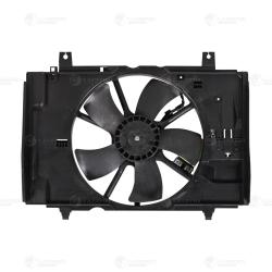 Э/вентилятор охл. для а/м Nissan Tiida (04-) 1.6i (с кожухом и резист.) A/C+ (LFK 14EL)