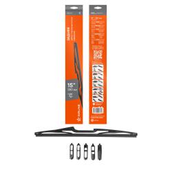 Щетка стеклооч задняя универс каркас 380мм (15") 5 адаптеров (AWB-RK-375)