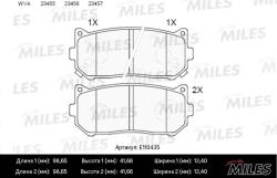 E110435 Колодки тормозные KIA SPECTRA/CARENS 00-/CLARUS 96-01/SHUMA 95- зад.SemiMetallic