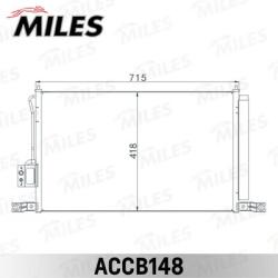Конденсер HYUNDAI SANTA FE 2.0/2.7/2.2D 06- accb148