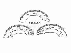 Колодки тормозные барабанные Hyundai Santa Fe 00-04 / Accent 94-12