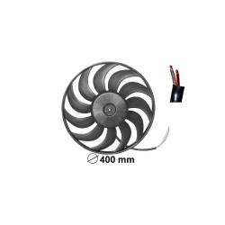 414031 Вентилятор охлаждения AUDI A6 04- D-369mm  (мотор+крыльчатка)