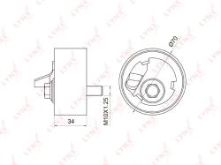 Ролик натяжной / грм SUBARU IMPREZA(GC) 1.6-2.0 92-00 / LEGACY I-II 1.8-2.2 89-99 pb-1056
