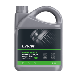 Антифриз G11 LAVR ANTIFREEZE готовый (зеленый) 5кг -45°С Ln1706