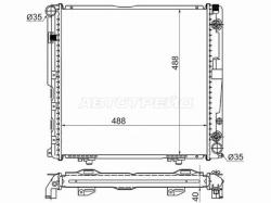 Радиатор Mercedes-Benz E-Class 84-95