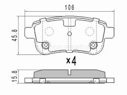 Колодки тормозные (Сзади) Renault Fluence 09-17 / Megane 08-20 / Scenic 09-12