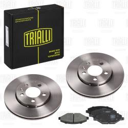 Комплект торм. дисков и колодок для а/м VW Polo Sedan (10-) 1ZE перед. (BK 1807)