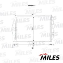 Конденсер CHEVROLET AVEO 11-/COBALT 1.5 13- accb034