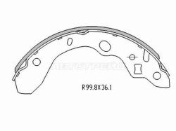 Колодки тормозные барабанные Mazda 323 98-03 / Familia 98-08