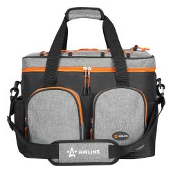 Сумка-холодильник (термосумка) PRO, 18л, 34*28*19.5см, водонепр., чер./сер.(ADCB002)